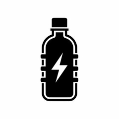 Energy Drink Bottle Icon Vector Graphic of a Sports Drink Container
