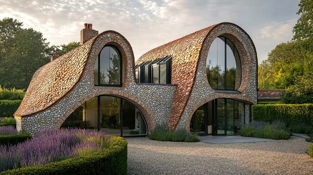 flint house exterior in west sussex video