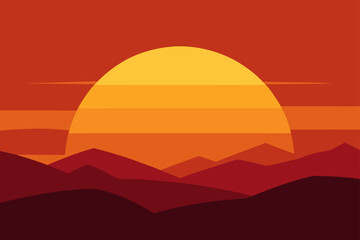 Obraz premium Sunset Background