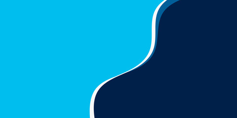 Blue Wave Abstract Background for Corporate Business Banner Template