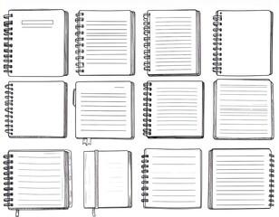 紙　ノート　イラスト