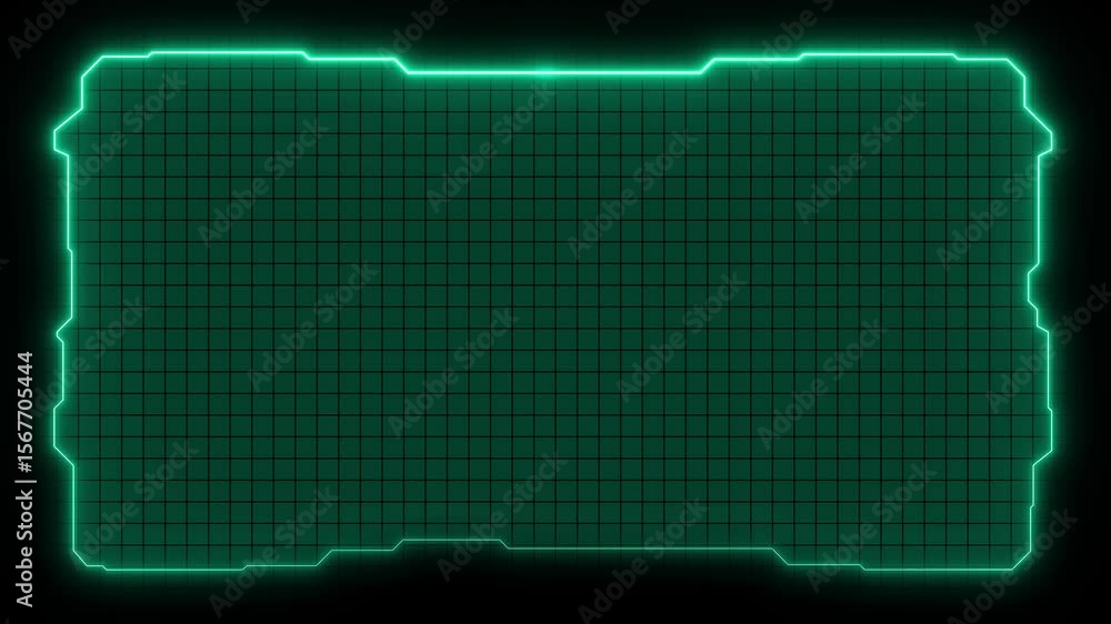 Poster futuristic digital hud cyber frame technology for video overlay templates.digital hud futuristic mot