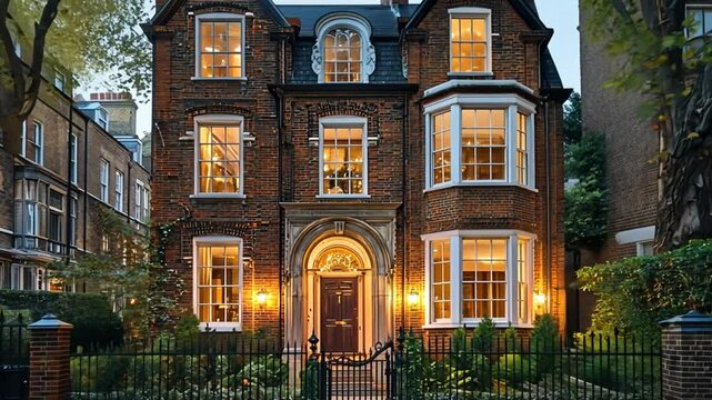 queen anne townhouse exterior in london video
