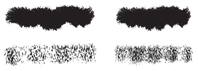 Black Grunge spray paint and brush strokes background Grunge ink brush strokes black ink brush stain. vector illustration