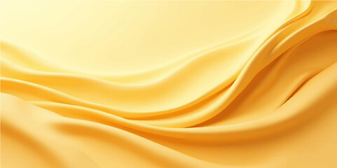 Fototapeta premium Soft golden abstract background with smooth wavy lines, light gradient shading, flowing texture, minimal and calm appearance, monochromatic vector style.