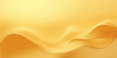  Soft golden wave background with glowing abstract yellow tones and smooth minimal texture