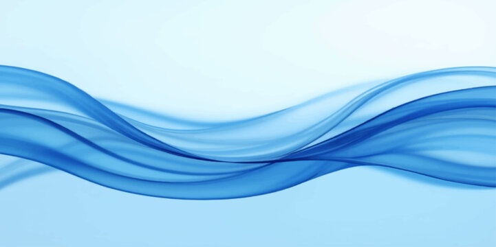 Soft blue abstract wave background with minimal design and clean flowing motion texture