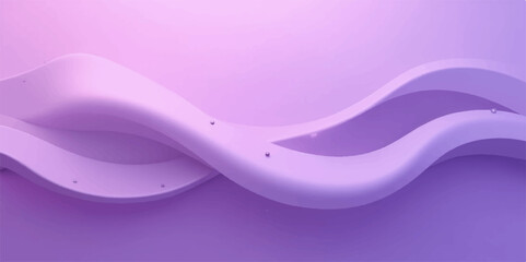 Soft purple abstract background with smooth wavy lines, light gradient shading, flowing texture, minimal and calm appearance, monochromatic vector style.