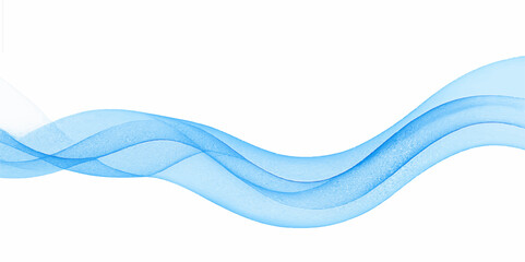 Abstract blue wave background with flowing lines and light for modern design