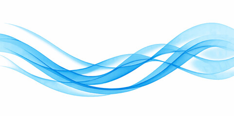 Abstract blue wave design featuring flowing lines and futuristic light patterns