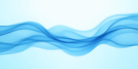 Abstract blue background with flowing lines and swirling liquid patterns