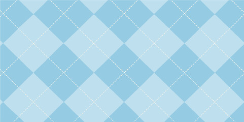 Fototapeta premium Argyle vector pattern. dotted line. Seamless vivid geometric background for fabric, textile, men clothing, wrapping paper. Backdrop Little Gentleman party invite card .