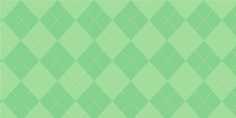 Seamless geometric pattern with green stripes, a vintage textile design