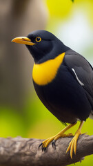myna bird on the branch