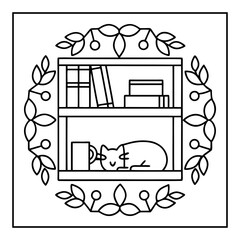 vector illustration of a beautiful color page