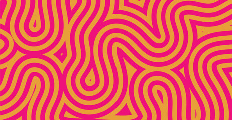 Abstract swirling pattern in vibrant pink and orange hues.  Interlocking lines create a dynamic, organic texture.