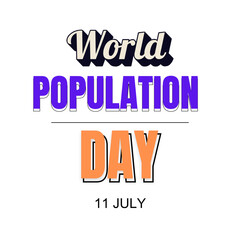 This EPS design is optimized for use in social media platforms to spread awareness about World Population Day. Comes with editable text and scalable graphics.