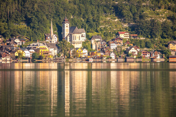 Small Austrian Town on the Lake