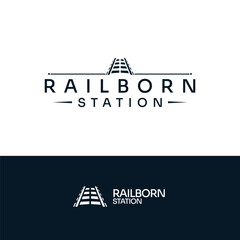 Elegant Monochrome Railway