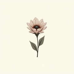 botanical hand drawn flower 