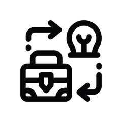 business line icon. Clean and minimalist vector icon for websites, mobile apps, presentations, and logos. Fully scalable and customizable for any project.