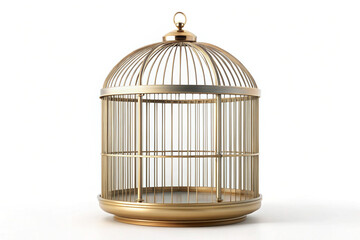 3D Rendering of beautiful, trending and realistic Cage with white background