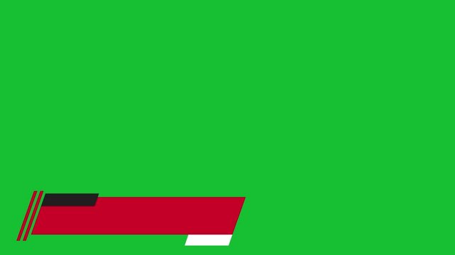 Breaking news lower thirds animation on the green screen 4k animation with a backdrop.
