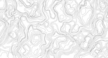 Abstract black and white topographic contours lines of mountains. Abstract wavy and curved lines background. Abstract pattern with Lines. 