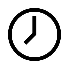 Minimalist clock icon