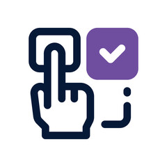 choice duotone icon. Sleek and modern vector icon for websites, mobile apps, marketing materials, and corporate design. Fully scalable and ready to use.