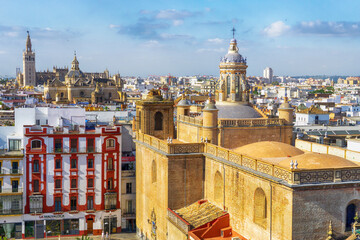 Panoramic view of Seville, Spain