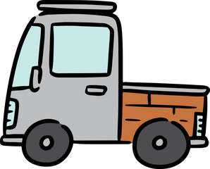 Illustration of pickup truck
