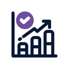 graph duotone icon. Sleek and modern vector icon for websites, mobile apps, marketing materials, and corporate design. Fully scalable and ready to use.