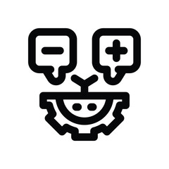 consequence line icon. Clean and minimalist vector icon for websites, mobile apps, presentations, and logos. Fully scalable and customizable for any project.