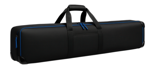 Canvas ski bag with reinforced handles for alpine skiing gear