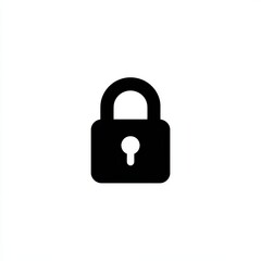 Simple black padlock icon (4)