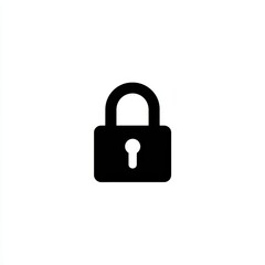Simple black padlock icon (5)