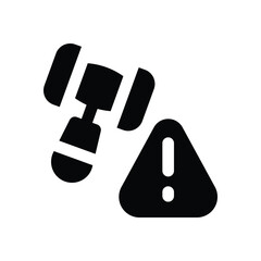 compliance glyph icon. Strong and solid vector icon for websites, mobile interfaces, presentations, and visual branding. High quality and easy to edit.