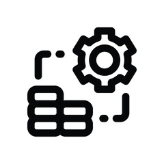 Fototapeta premium money management line icon. Clean and minimalist vector icon for websites, mobile apps, presentations, and logos. Fully scalable and customizable for any project.
