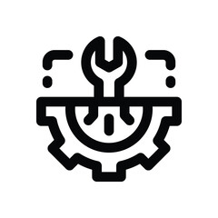 technical support line icon. Clean and minimalist vector icon for websites, mobile apps, presentations, and logos. Fully scalable and customizable for any project.