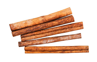 cinnamon sticks isolated on transparent background