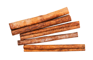 cinnamon sticks isolated on transparent background