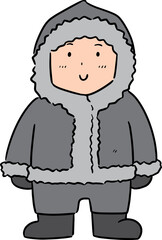 Illustration of eskimo
