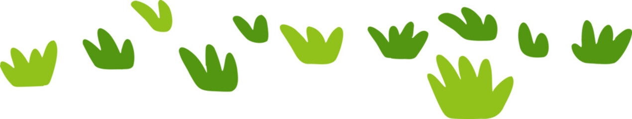 Lush green grass vector illustration