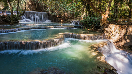 Kuang Si Waterfall in Laos – Nature Photography of Cascades and Tropical Scenery