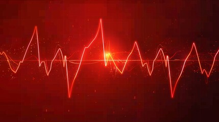 Obraz premium The background includes heartbeat line, minimalistic style