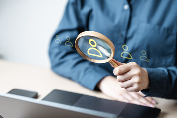 Sales and marketing analysis digital research concept. Analyst analytics data dashboard. Data...