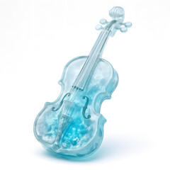 Violin Made of Melting Ice