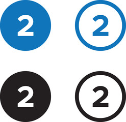 Numbers icon set 0 to 9. Numbers icon solid and line icon set. vector illustration. eps file.