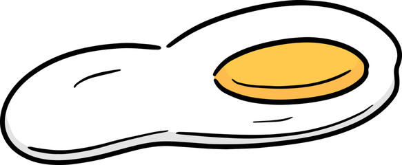Illustration of fried egg

